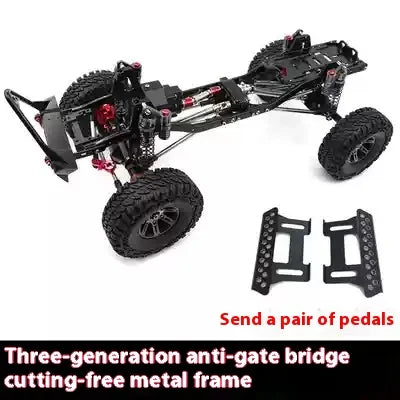 New Scx10 Simulation Climbing Car Wrangler Adult Remote Control Four-Wheel Drive Off-Road Rc Model Car Metal Frame