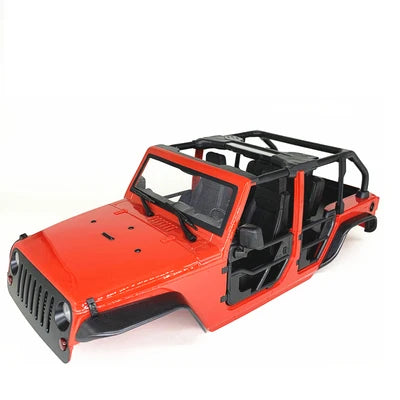 Tube Doors Hard Body Car Shell 12.3" 313mm Wheelbase for 1/10 RC Crawler TRX4 Redcat GEN8 Axial SCX10 90046 Jeep Wrangler