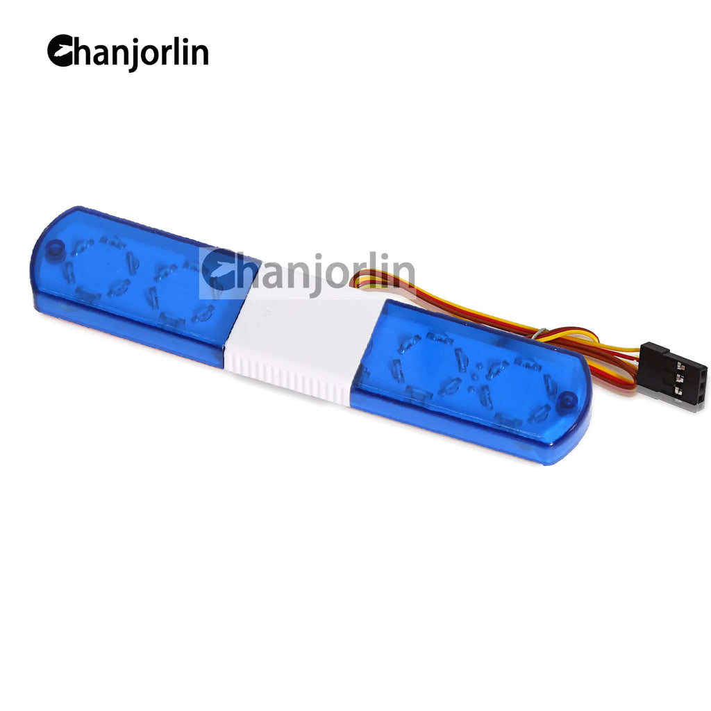 Police Flash LED Light Alarming Lights Accessories for 1:8 1:10 RC Car Axial HSP HPI Kyosho Tamiya SCX10 D90 Upgrade Parts