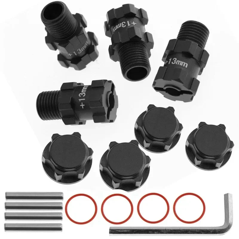 Metal 14mm to 17mm Wheel Hex Adapter for 1/10 ARRMA 3S SENTON VORTEKS Typhon Big Rock Granite RC Car Upgrade Parts
