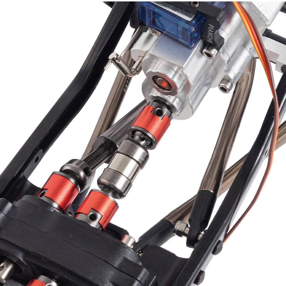 313mm Wheelbase Metal Chassis Frame with Prefixal Single / 2-Speed Transmission for 1/10 RC Crawler Axial SCX10 II 90046 EX86100