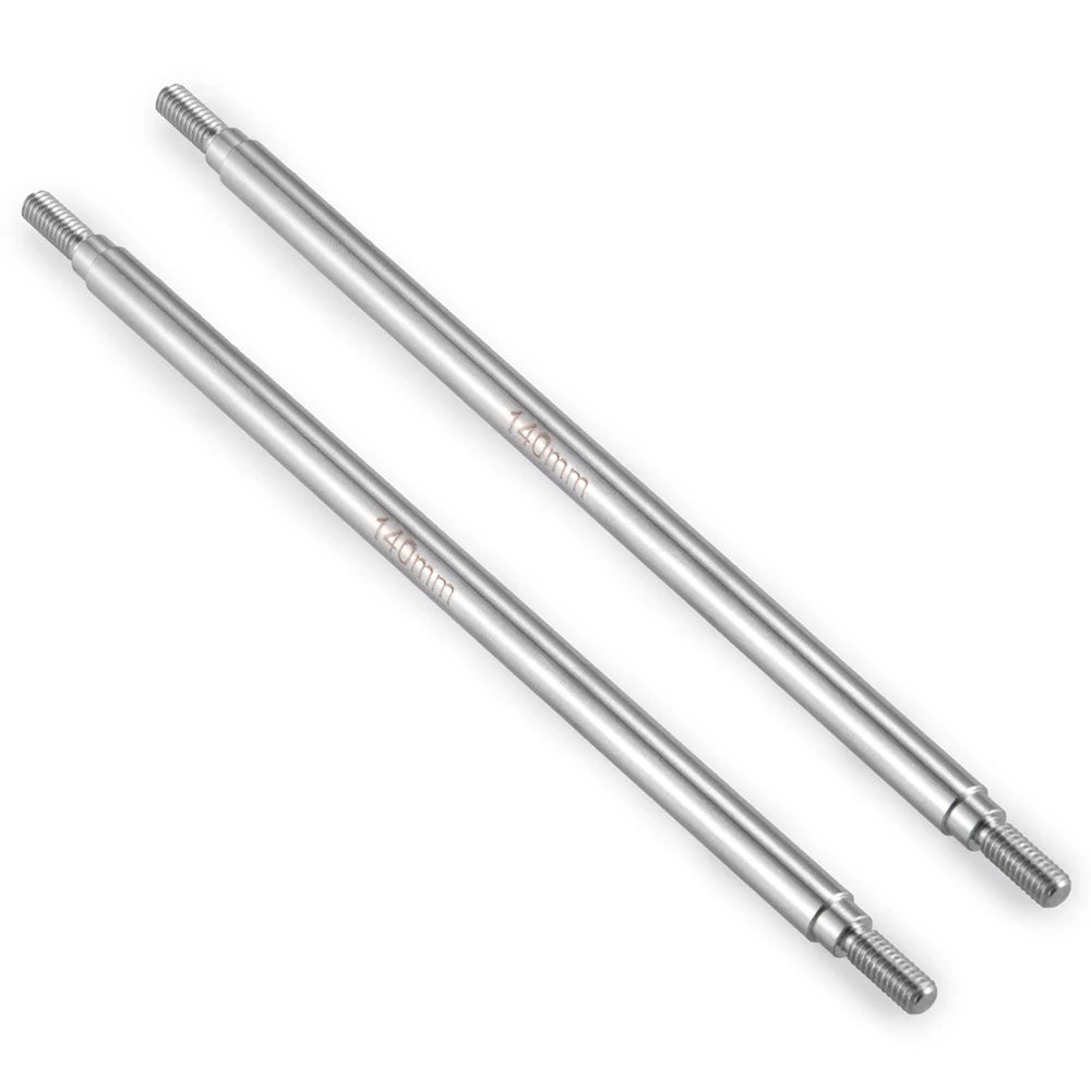 YEAHRUN 2Pcs Stainless Steel Linkage Set Link Rod M4 6x50-155mm for Axial SCX10 II 90046 TRX-4 D90 1/10 RC Car Upgrade Parts