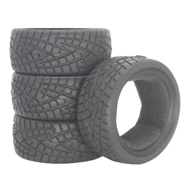 1:10 Scale RC model Car parts On Road 26mm High Grip Rubber Tires Fit HSP HPI HIMOTO REDCAT Racing for HSP 94123/94122/94103