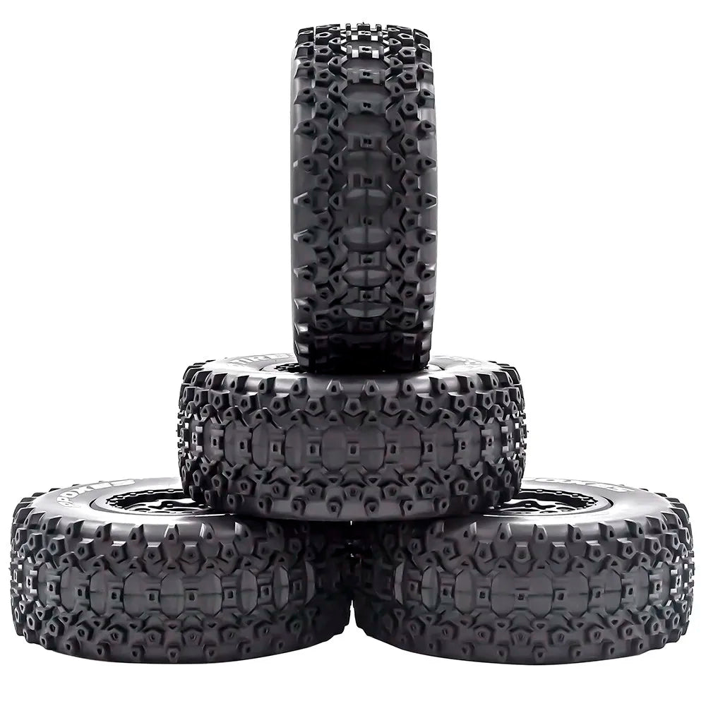 4pcs 112mm 1/10 Short Course Truck Tires Tyre Wheel With 12mm Hex For Slash Arrma Senton HuanQi 727 Vkar 10sc Hpi Rc Car