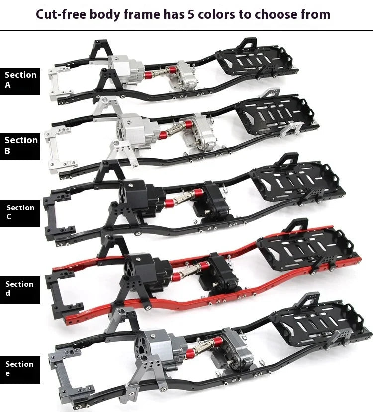 New Scx10 Simulation Climbing Car Wrangler Adult Remote Control Four-Wheel Drive Off-Road Rc Model Car Metal Frame