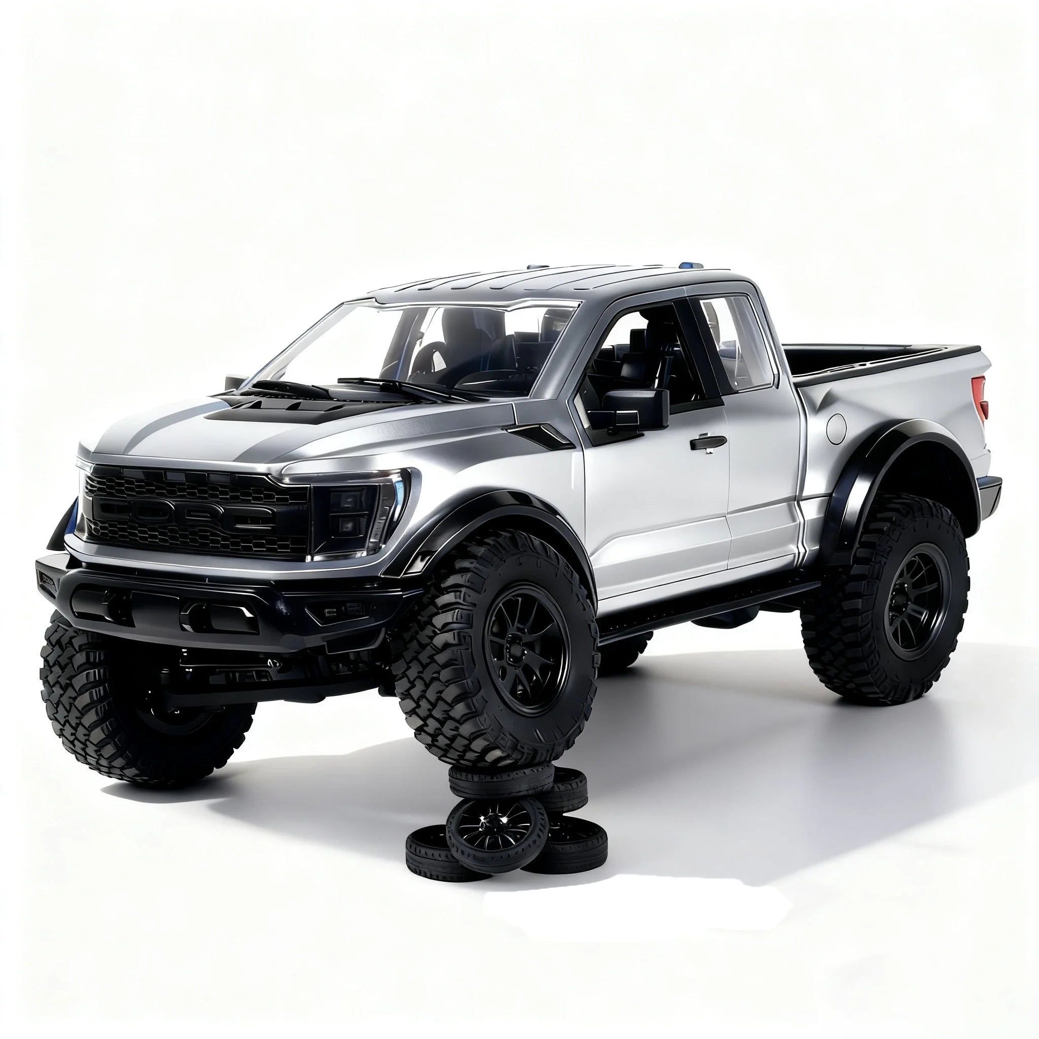1:12 RC Car RC Pickup Truck F-150 4WD RC Crawler Full Proportion Metal Drive Shaft Gear Off-Road RC Car Lifelike Door Opening