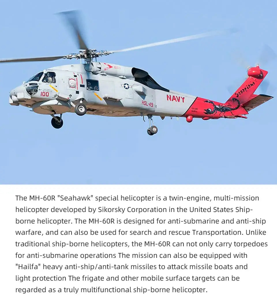 FLYWING MH-60 R Seahawk RC Helicopter LED light ACE ATT MH60R GPS helicopter MH60 rc helicopter 470 size MH60 Scale Helicopter