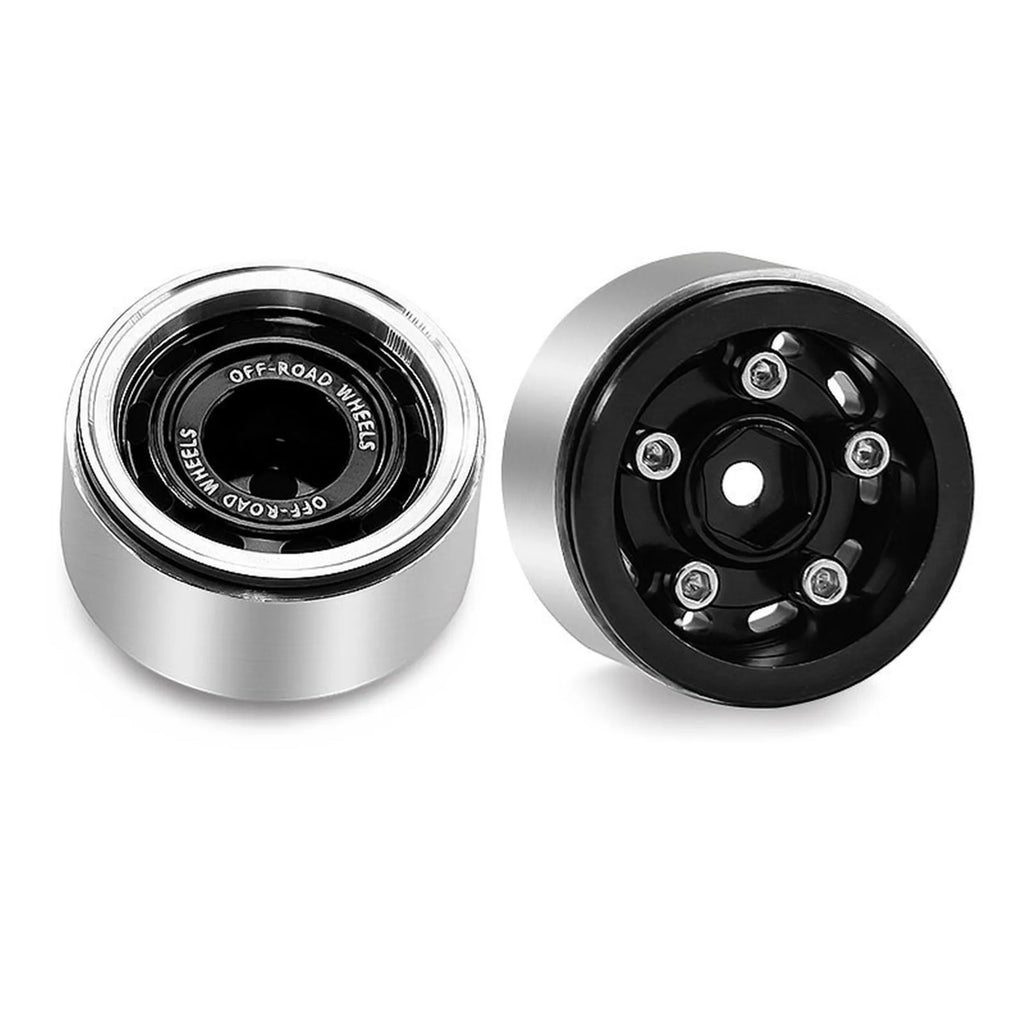 0.7 RC Crawler Tires OD 1.57'' 1/30 Soft Rubber All Terrain Tyres Beadlock Wheels Rims for 1:30 1/32 Rock Mud Car Axial SCX30