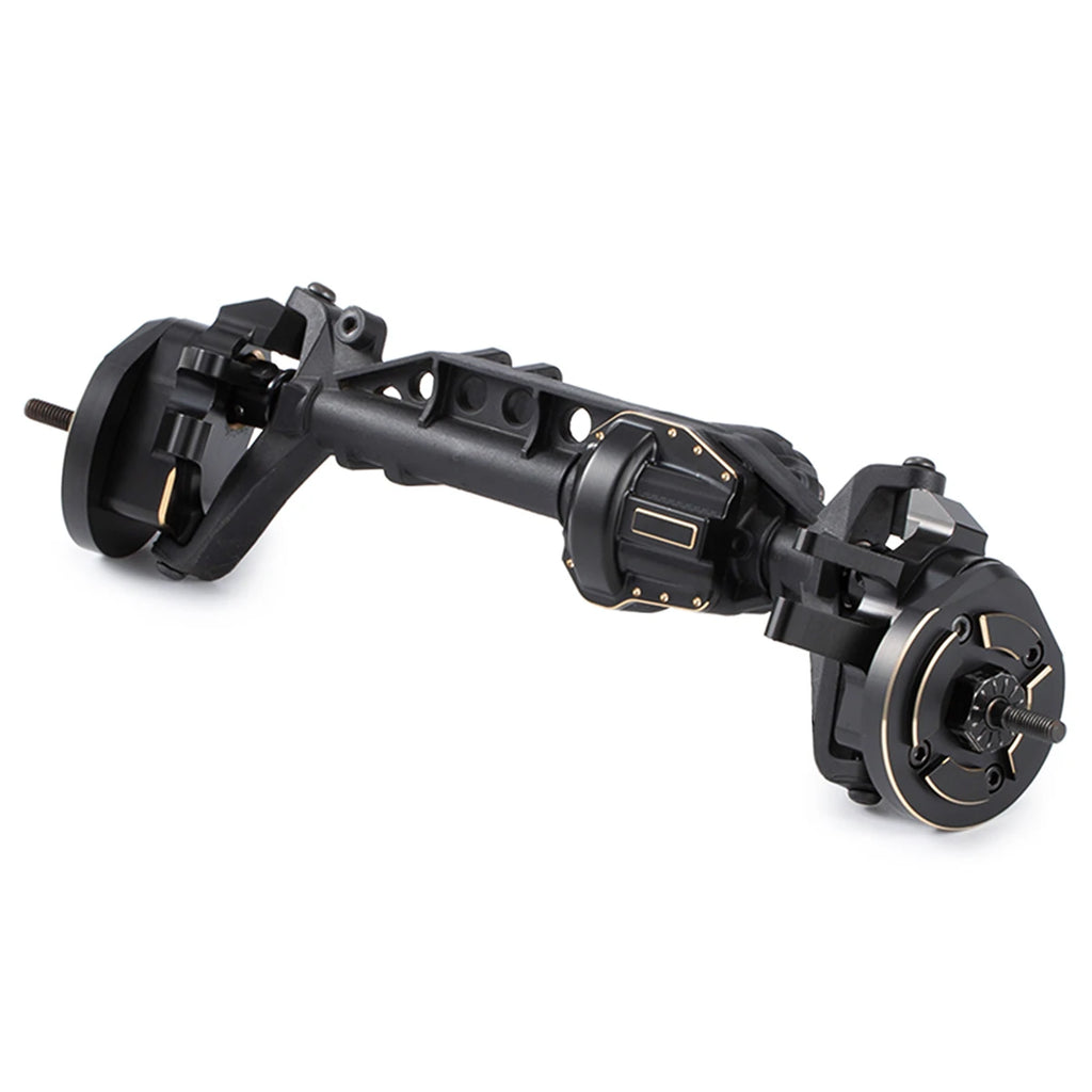 Black Brass Weights Steering Knuckles Portal Cover Set for Axial Capra SCX10 III AR45P SuperShafty CP44 Vanquish F9 Axle Housing