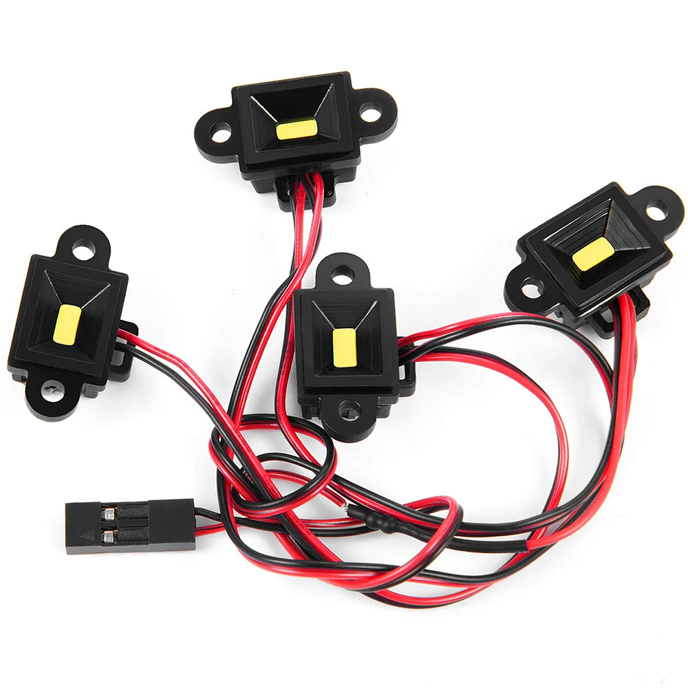 AXSPEED Wheel Eyebrow Light Wheel Arch Lamp Chassis LED Lights for 1/10 RC Crawler TRX4 TRX6 G63 TRX-6 T6 Climbing Flat Car