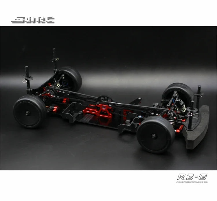 SNRC 120002 R3-G 1/10 RC Remote Control Vehicle Professional 4WD Electric Touring Car Racing Flat Car Frame