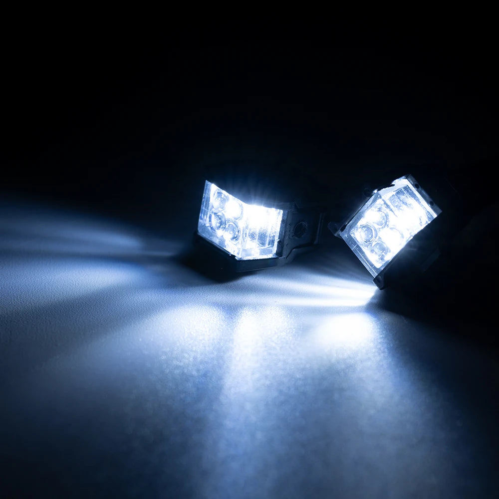 YEAHRUN LED Lights Headlights Spotlight for TRX-4 TRX6 Axial SCX10 Wraith 1/10 RC Crawler Car Upgrade Decoration Parts