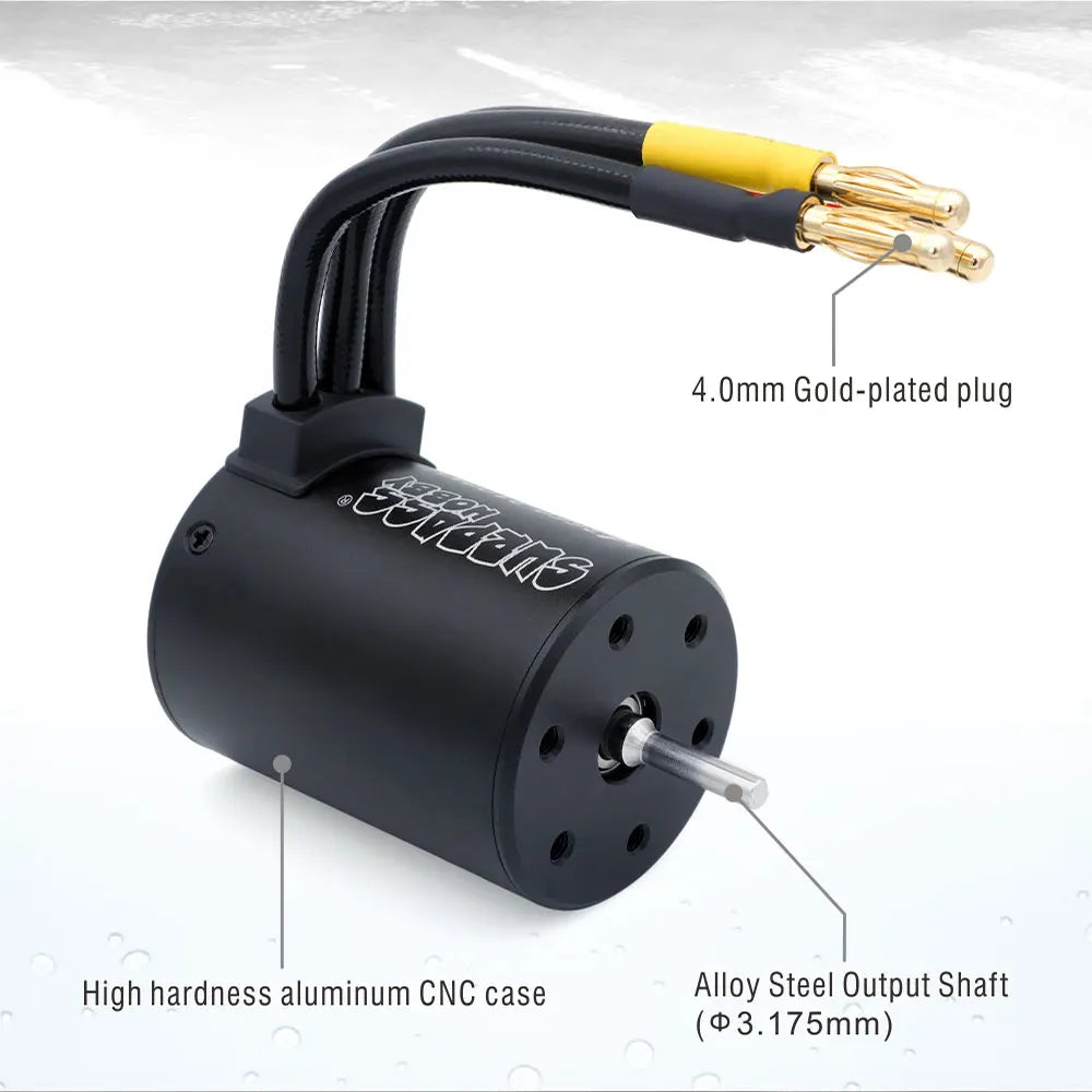 SURPASS HOBBY M540 M3650 M3660 Combo Waterproof Brushless Motor 3500/4200KV w/M45A/60A ESC for 1/10 1/12 RC Car Traxxas Off-Road