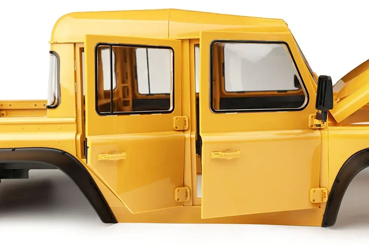 Metal Simulation 4 Doors DIY Pickup Truck Body Shell 313mm Wheelbase for 1/10 RC Crawler Car Traxxas TRX4 Defender RD110 Parts