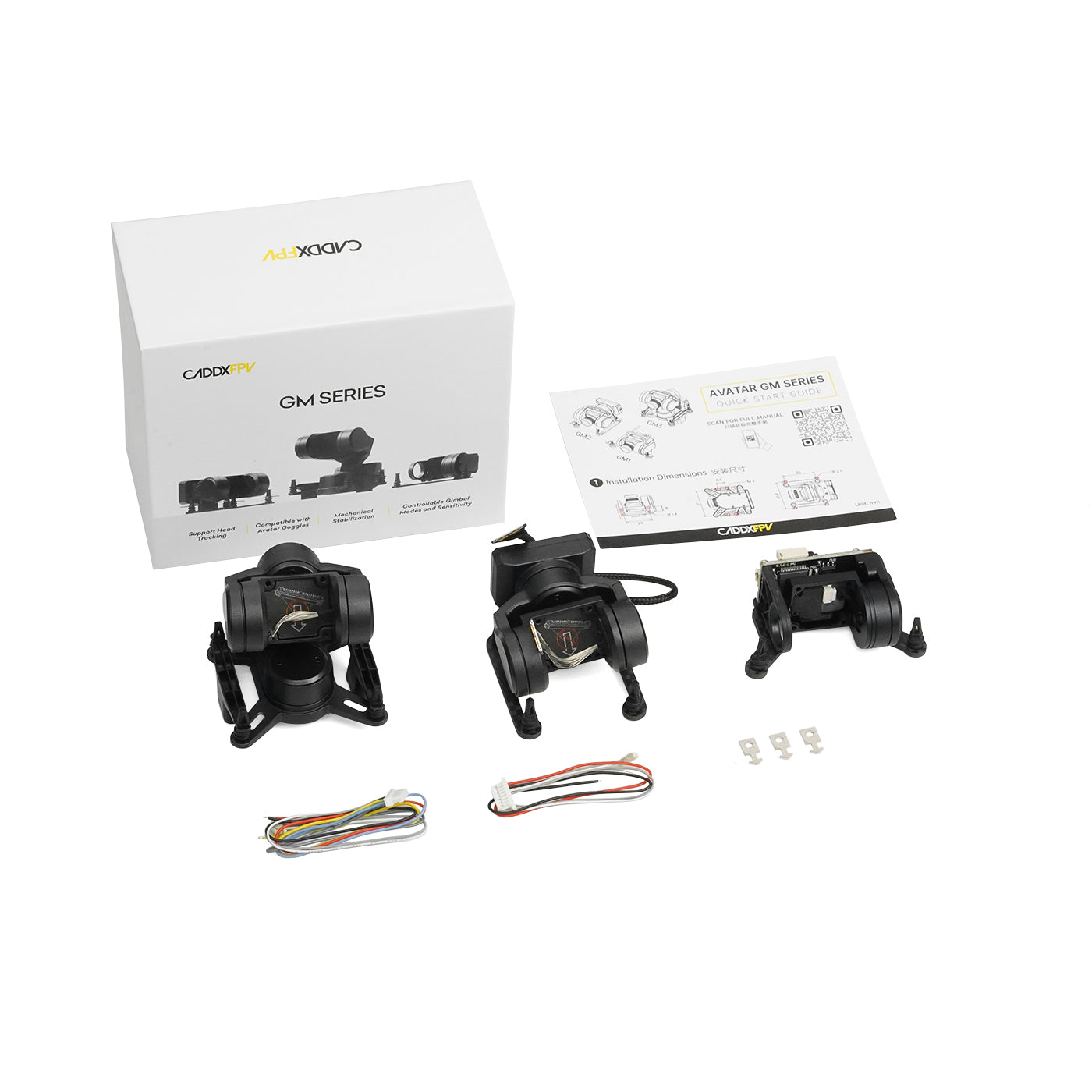 Caddx Gimbal for Camera GM1 GM2 GM3 FPV Gimbal Head Tracking Walksnail  Avatar HD Pro Kit Gyroflow For RC FPV Drone Car Parts